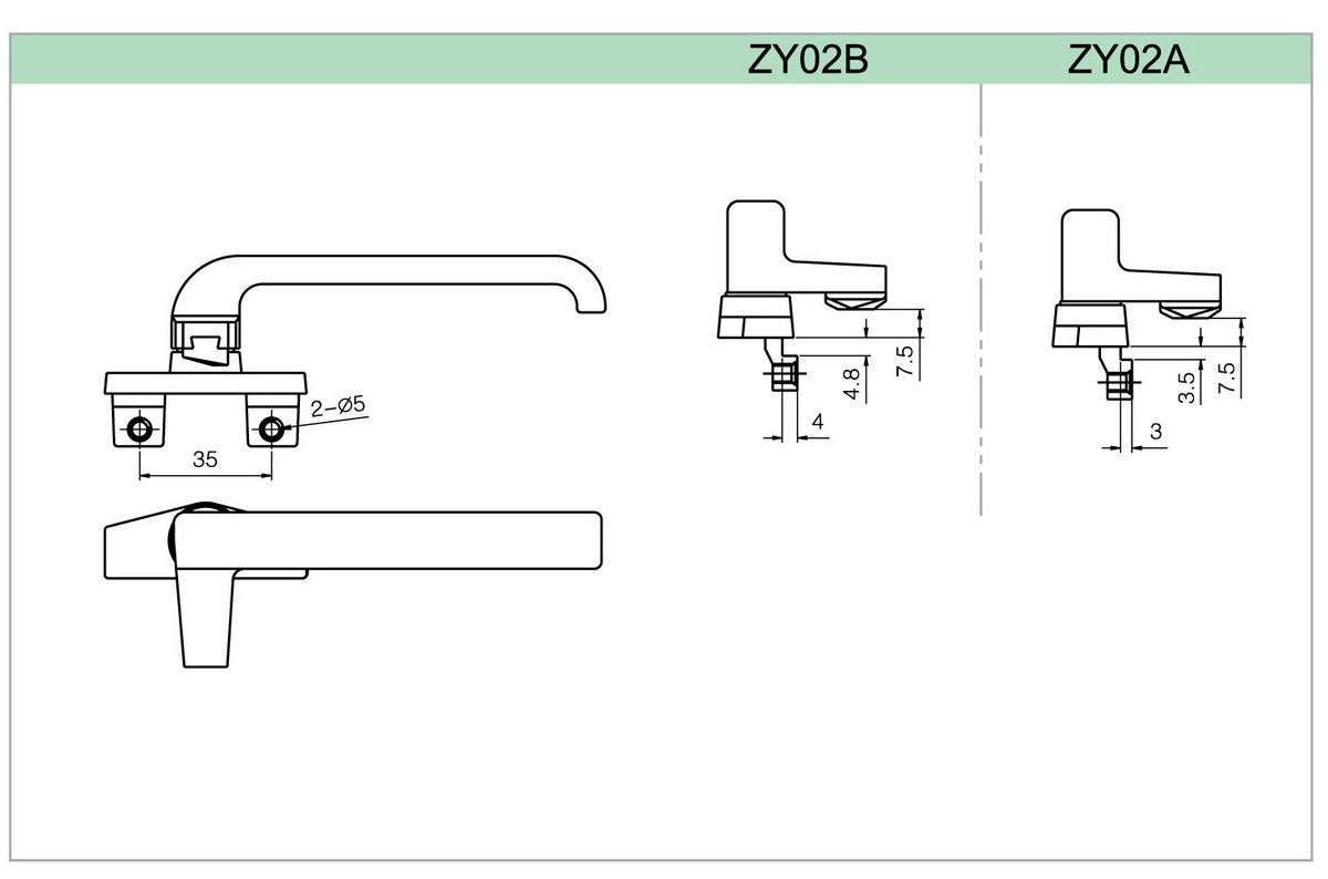 ZY02A施壓執手,七字執手
