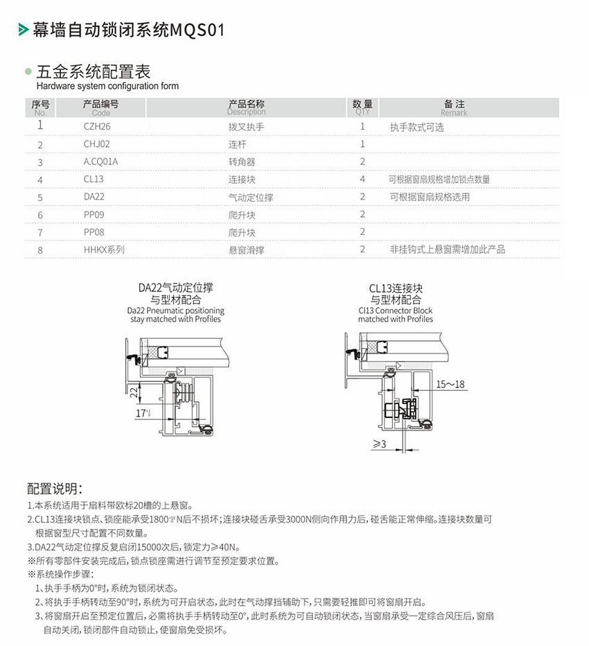 幕墻自動鎖閉窗系統解決方案